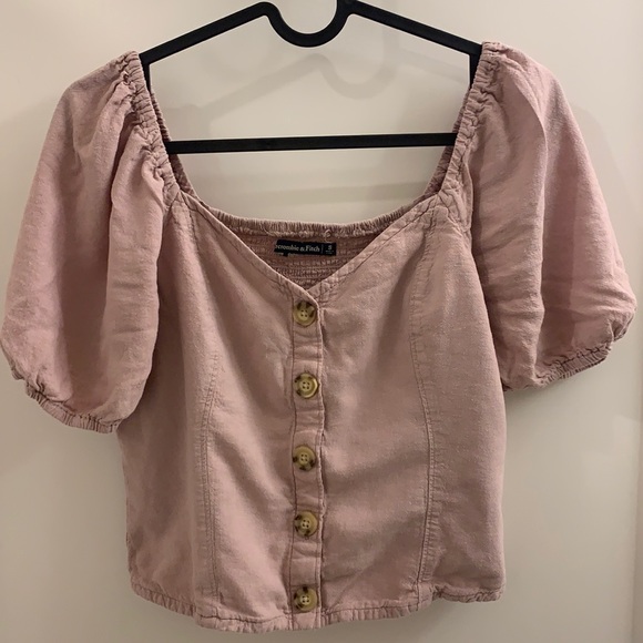 Abercrombie & Fitch Puff Sleeve Blouse - Picture 2 of 8